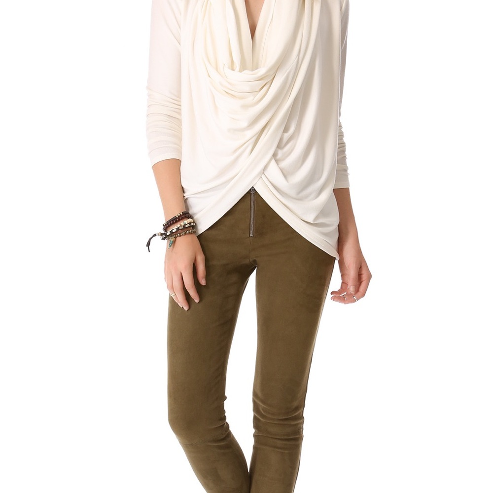 Alice and Olivia suede skinny pants